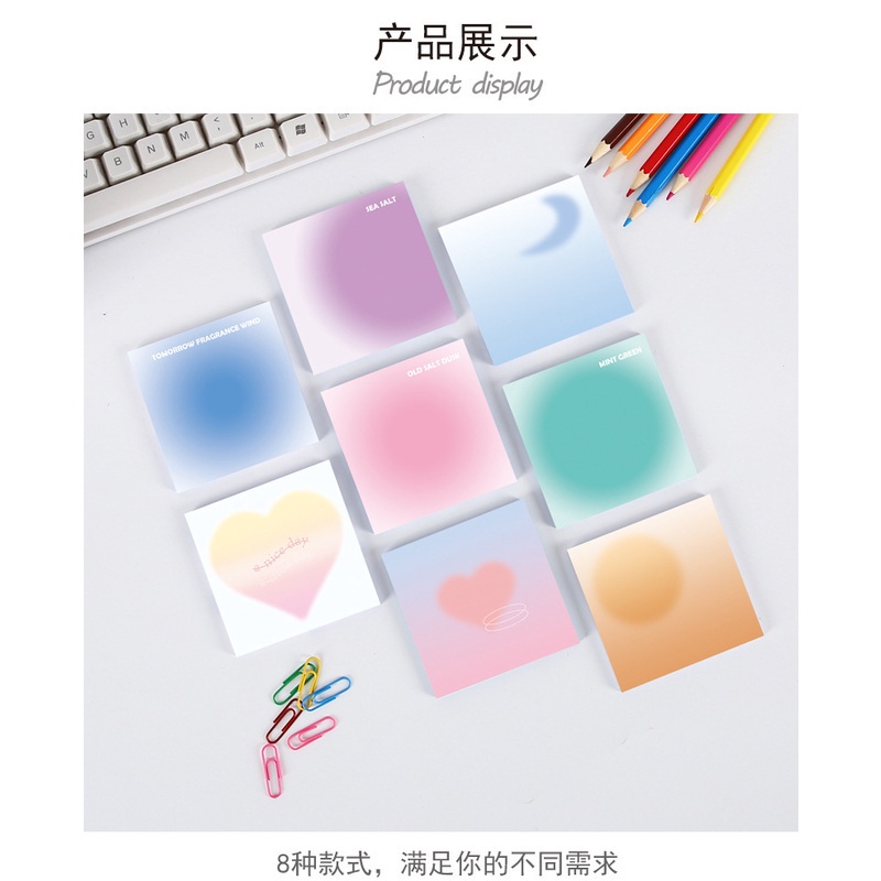 Set 50 Tờ Giấy Dán Ghi Chú Họa Tiết Dễ Thương Đa Năng Tiện Dụng