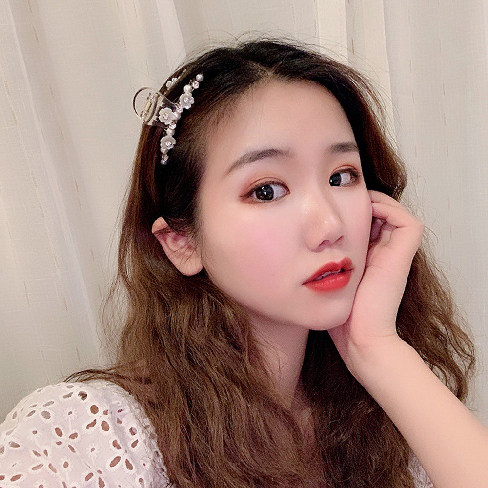 Kẹp Tóc Hình Vỏ Sò Đính Đá Dễ Thương Dành Cho Bạn Nữ