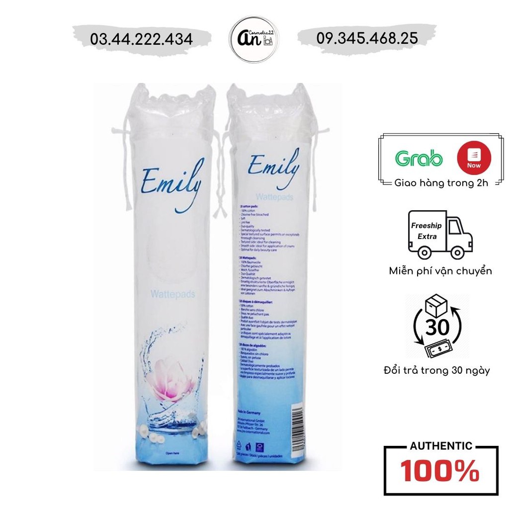 Bông tẩy trang Emily 100% cotton nhập khẩu từ Đức- sản phẩm hộ trợ tẩy trang hoàn hảo