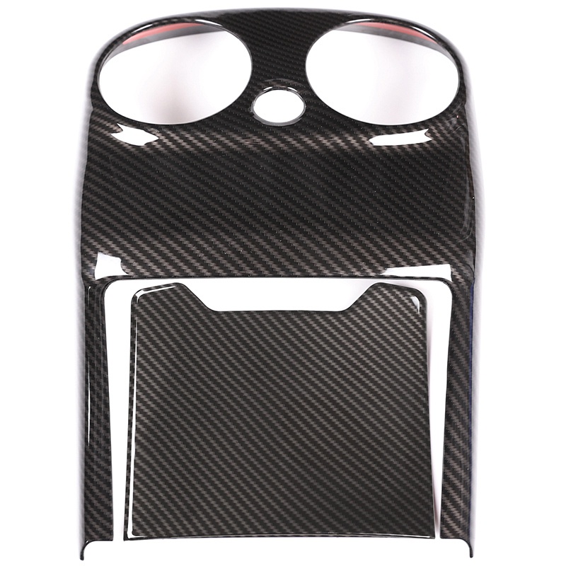 Set 2 Ốp Viền Máy Điều Hòa Xe Hơi Mercedes Benz W205 C Class C-Class 2015-2018 Bằng ABS Họa Tiết Sợi Carbon