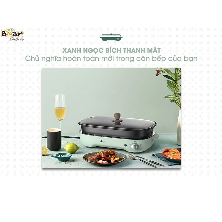 Nồi bếp nấu lẩu nướng điện đa năng 3 khay Bear SUBE004 (DHG-C40D5)