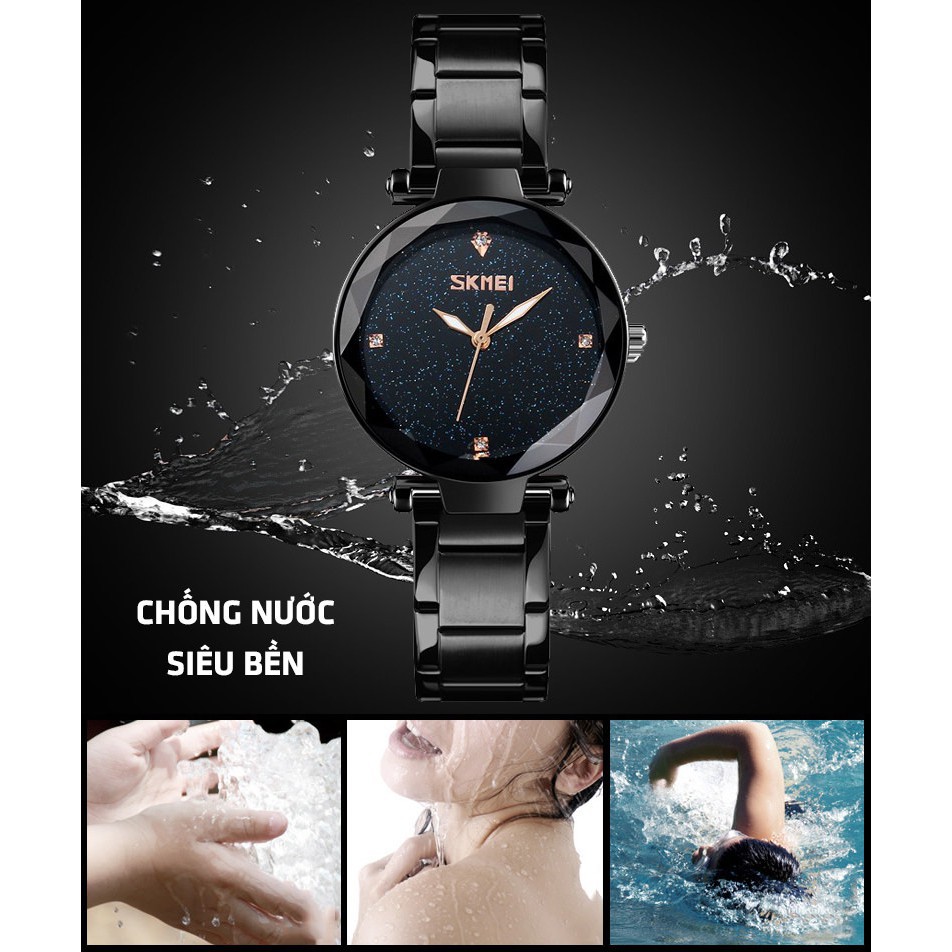 Đồng hồ nữ SKMEI chính hãng thời trang cao cấp mặt 3D lung linh trẻ trung chống nước chống xước SMW02  -SHOP NGỌC HUYỀN | BigBuy360 - bigbuy360.vn