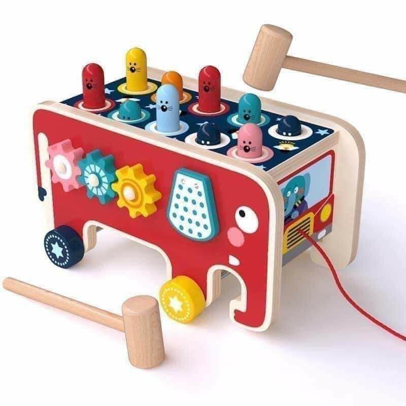 Đồ chơi đập chuột gỗ thông minh 3 in 1