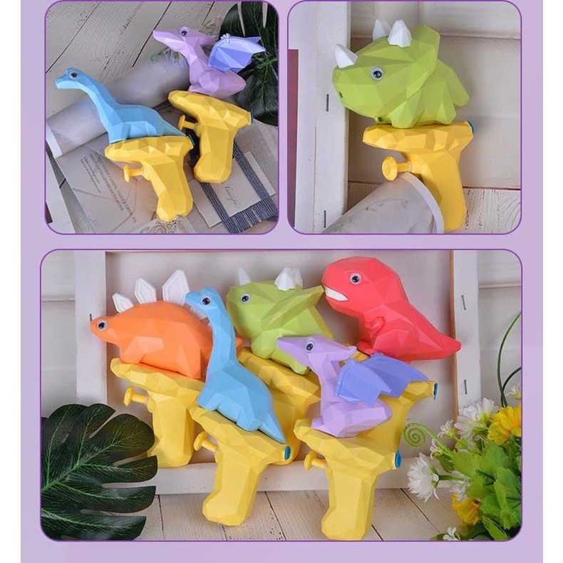 Đồ chơi súng nước hình khủng long cho bé 1 set / 2con
