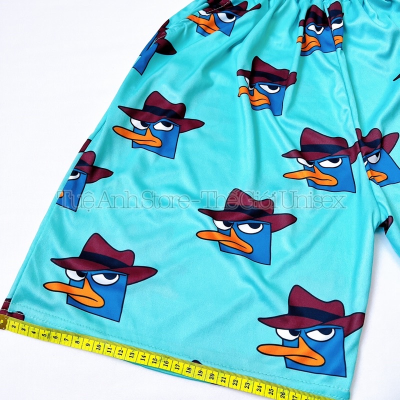 (Bigsize 70-85KG) Quần Short Thun Hoạt Hình Unisex - Quần Đùi Nam Nữ Mặc Nhà Freesize Đến 85KG TUEANHSTORE