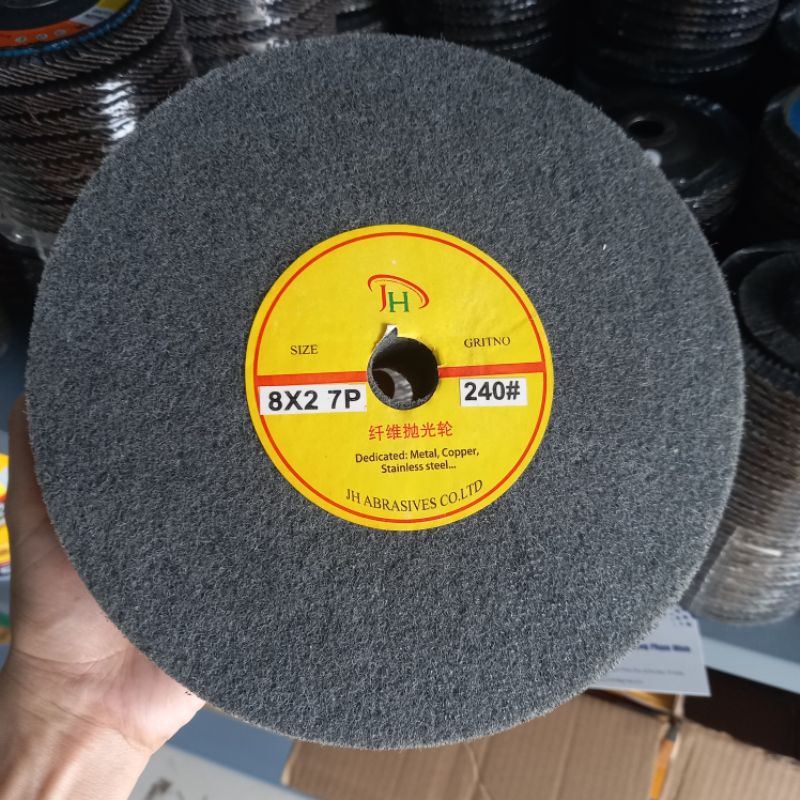 Bánh nỉ xám đánh bóng 200x50mm hiệu JH