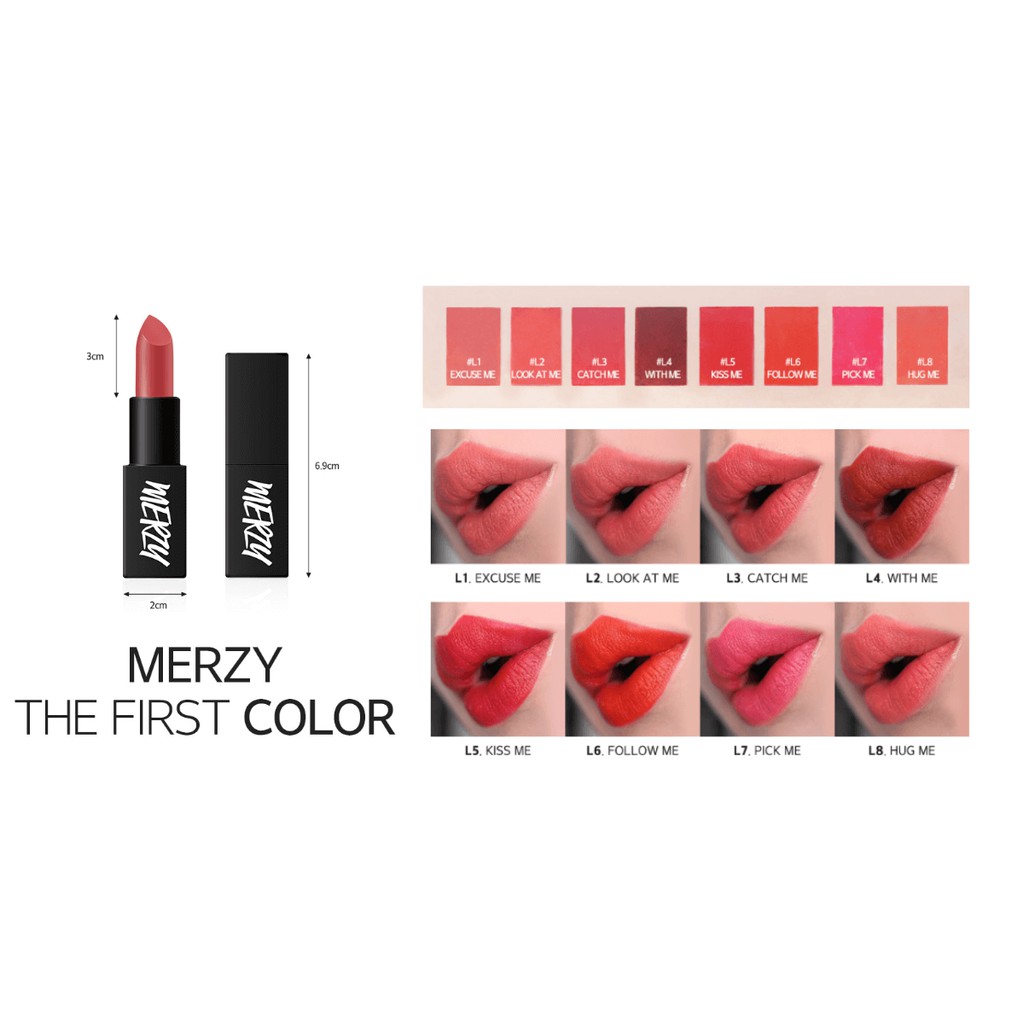 Son Thỏi Lì Merzy The First Lipstick 3.5g