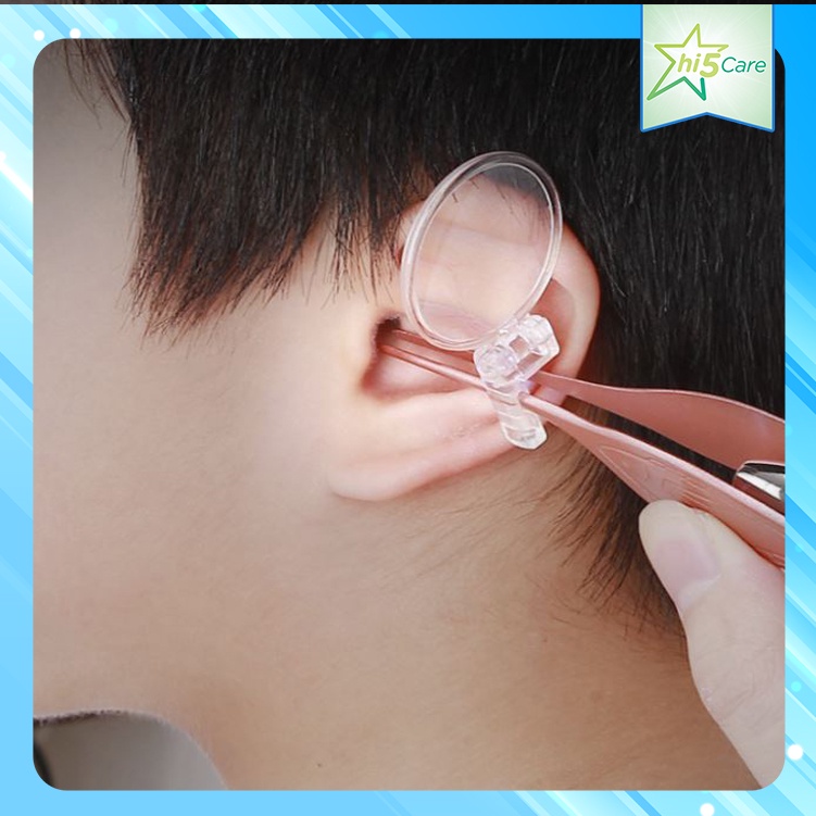 Bộ Lấy Ráy Tai, vệ sinh mũi Có Đèn Led cho bé #hồng