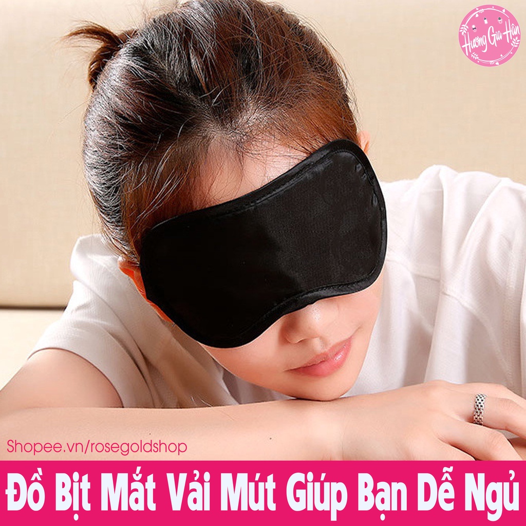 Bịt Mắt Ngủ Chống Chói Mắt - Đồ Bịt Chụp Mắt Vải/Mút Khi Ngủ Trưa Văn Phòng