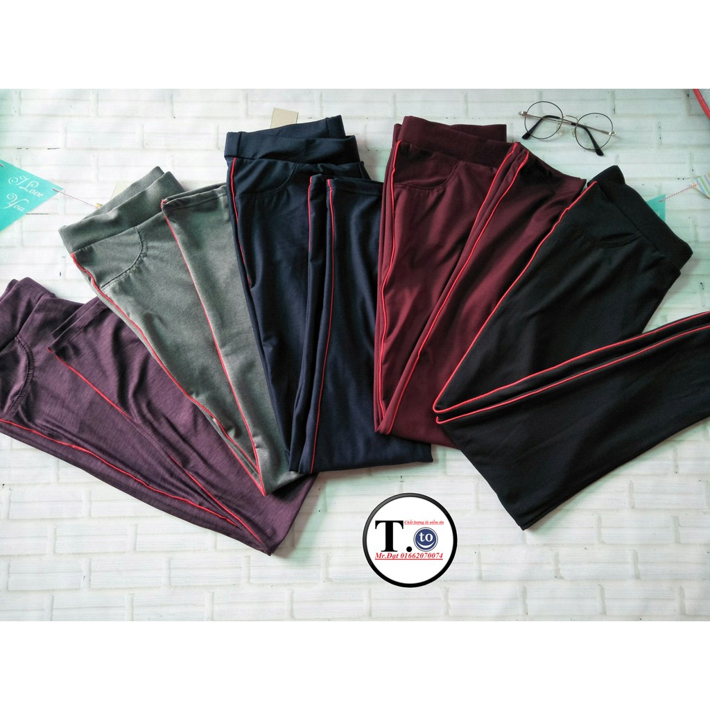 Quần thun nữ - legging (Ôm body, viền sọc  5 MÀU) | BigBuy360 - bigbuy360.vn