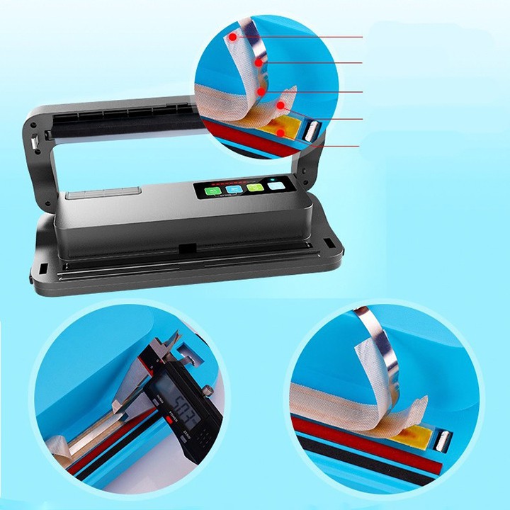 [ HÚT NƯỚC + KHÔNG KÉN TÚI ] Máy Hút Chân Không Bảo Quản Thực Phẩm SINBO DZ500SD