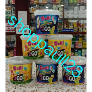 Kẹo dẻo con sâu trolli dạng hủ 150g