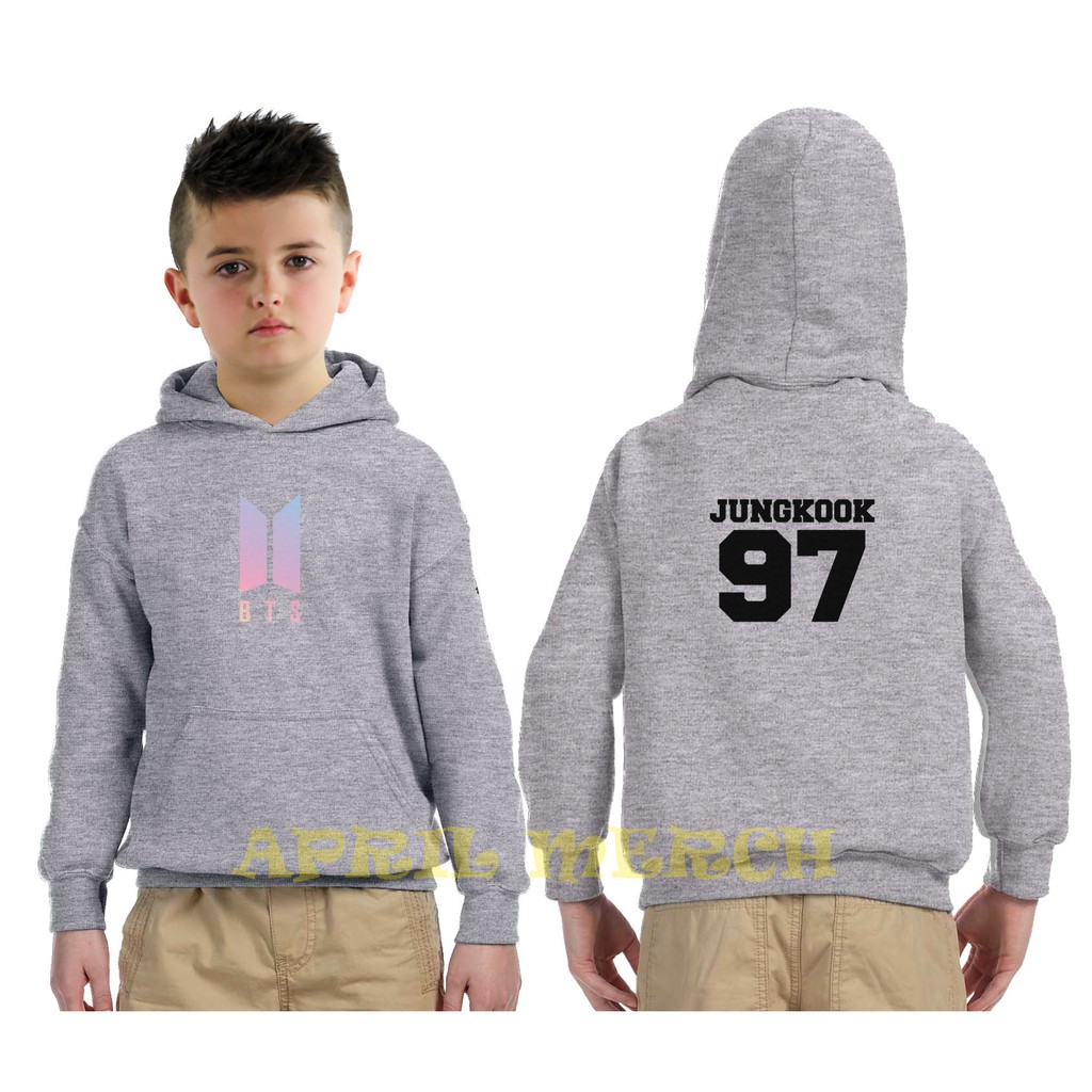 Áo Khoác Hoodie In Hình Bts Jungkook Thời Trang Cho Bé