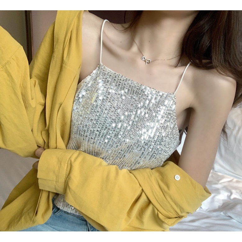 Áo 2 dây lấp lánh