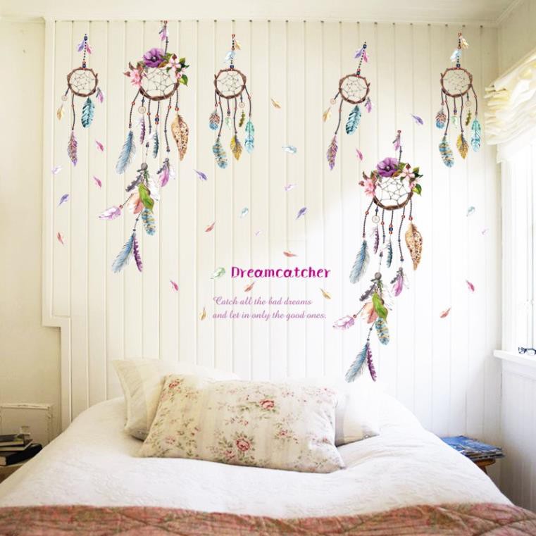 [XẢ HÀNG] Decal dán tường ⚡ FREESHIP ⚡ Dreamcatcher - decal dán trang trí phòng ngủ đẹp, dễ thương AmyShop tại HCM