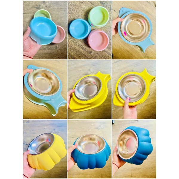 Bát ăn đơn cho chó mèo nhiều mẫu
