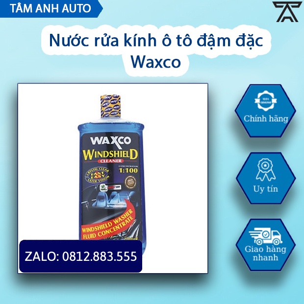 Nước rửa kính ô tô đậm đặc Waxco 500ml