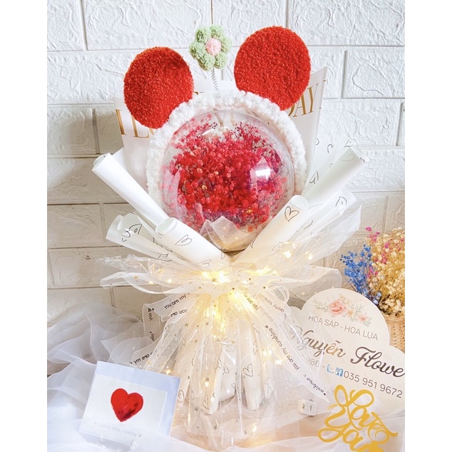 Tăng kèm túi sách, bó bóng kẹo mix baby. bóng 20cm ,bóng trong suốt bằng nhựa không xẹp hơi tặng kèm túi sách