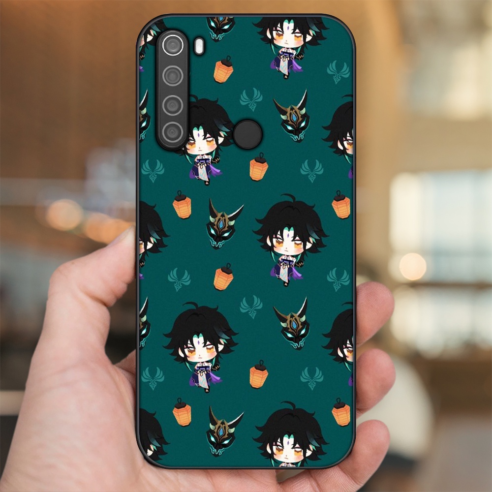 Ốp lưng Xiaomi Redmi Note 8 viền đen in hình Xiao Genshin Impact