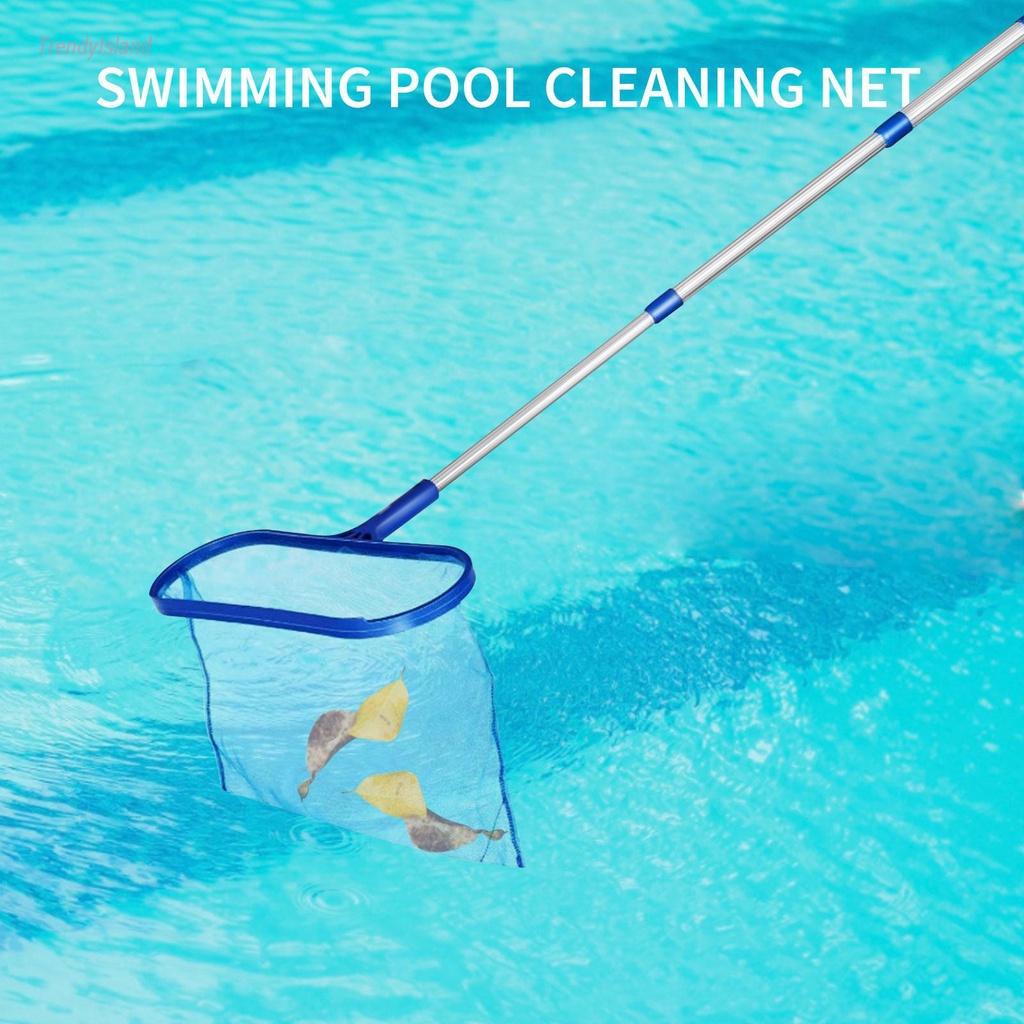 3pcs Professional Skimmer Deep Shallow Fine Mesh Net with Telescopic Pole Pool Cleaning Kits