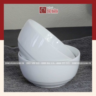 Bát ăn cơm men trắng Bát Tràng