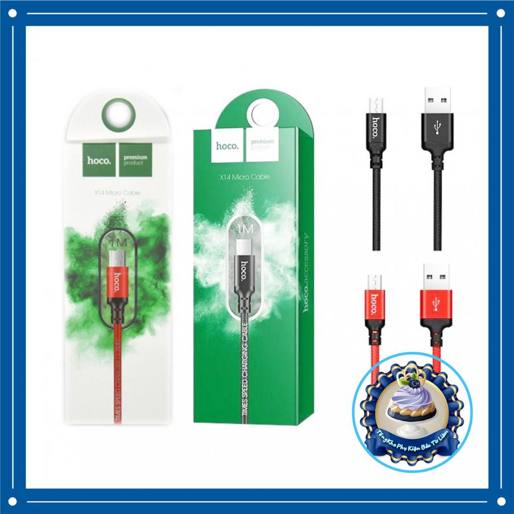 Cáp Sạc Nhanh Dây Dù Hoco X14 Iphone/Ipad/Androi/TypeC