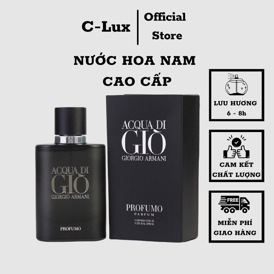 Nước hoa nam Acqua di Giò Đen dầu thơm nam tính lưu hương lâu mạnh mẽ cuốn hút