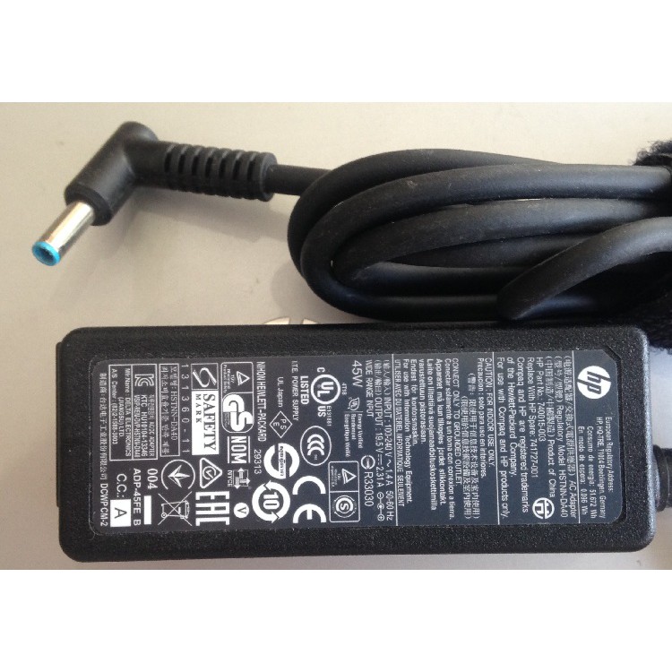 Sạc Cho Laptop Hp Chân Kim Đầu Nhỏ 19.5v-2.31a Giá Rẻ Bảo Hành 24 Tháng