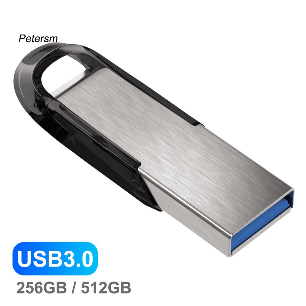 USB 3.0 256/512GB chất liệu kim loại lưu trữ dữ liệu cho PC Laptop