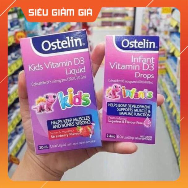 (Freeship) Vitamin d3 ostelin kids cho bé