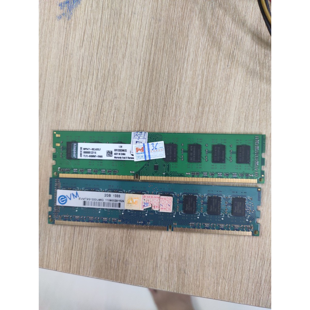 Ram Kington + GVM dùng cho pc 2GB bus 1333