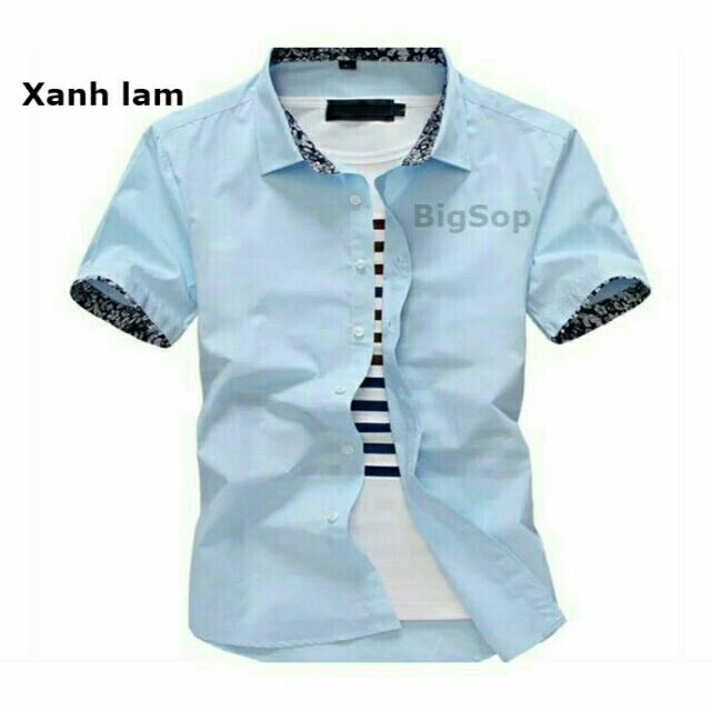 [Flash sale] BST Áo sơ mi Nam BIGSOP ngắn tay cổ hoa kiểu dáng hàn quốc 6 mẫu | BigBuy360 - bigbuy360.vn