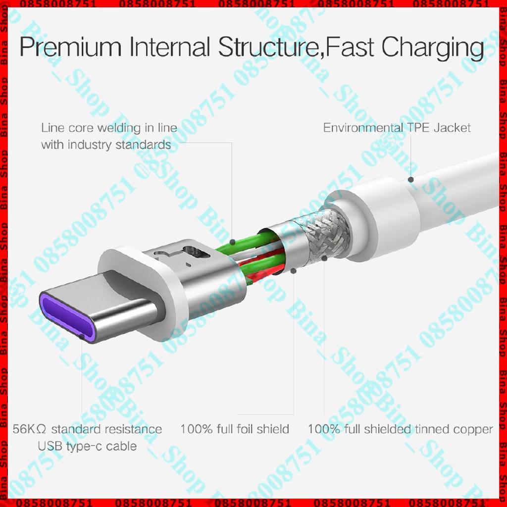 Cáp sạc nhanh Type-C dài 1 mét loại tốt