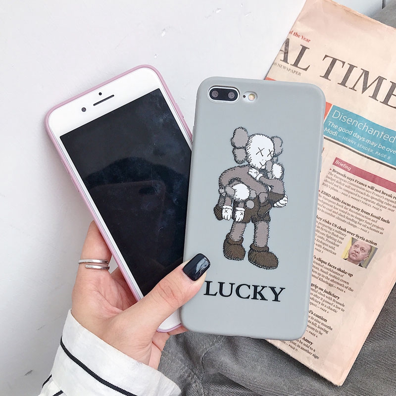 Ốp điện thoại TPU in họa tiết cô bé cậu bé đáng yêu cho iPhone 8 7 6s 6 x XR XS Max Plus | BigBuy360 - bigbuy360.vn