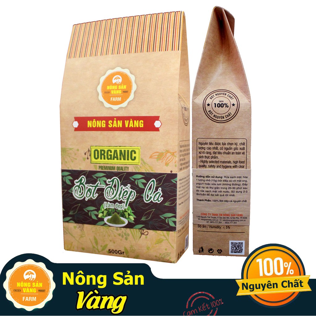 Bột Diếp Cá Nguyên Chất Làm Đẹp 500gr - Nông Sản Vàng