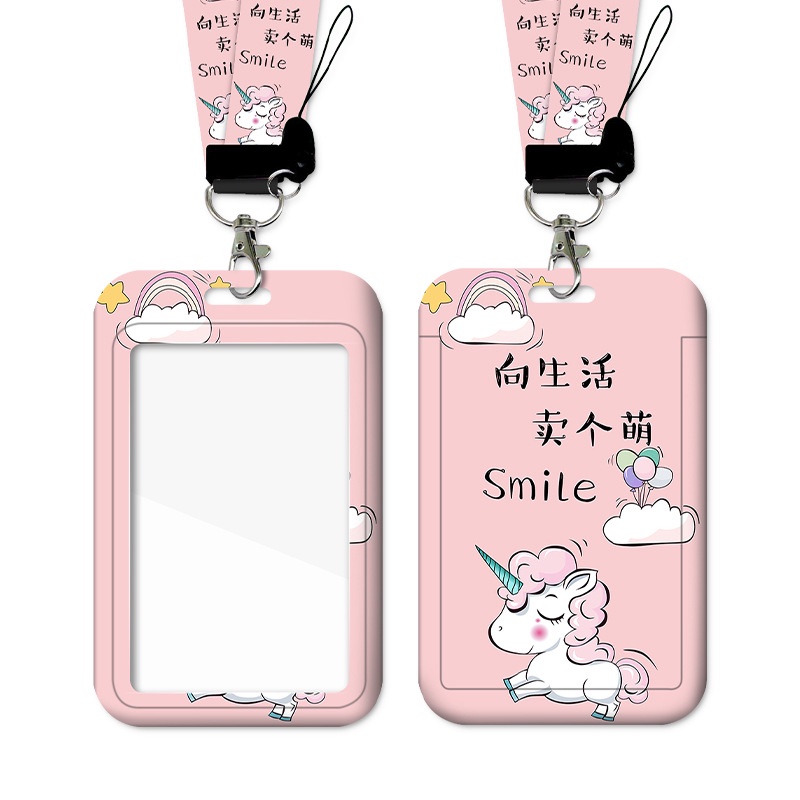 Chủ Thẻ Kỳ Lân Hoạt Hình / Bao Đựng Thẻ Học Sinh / Làm Việc Permit