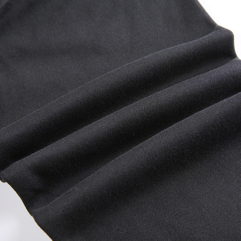 Áo khoác đen dài tay phối khoá kéo đính đá SASSYME Y2K