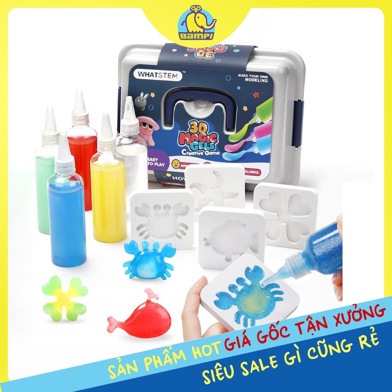 Đồ chơi tạo hình dưới nước thạch 3D cho bé sáng tạo Tự Làm Đồ Chơi Khoa Học giáo dục cho bé