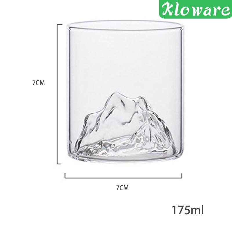 Cốc Thủy Tinh Uống Bia / Trà / Cà Phê Phong Cách Núi Độc Đáo