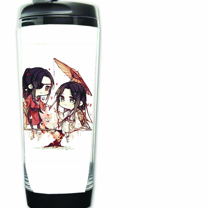 Bình nước in hình Thiên quan tứ phúc anime chibi dễ thương tiện lợi