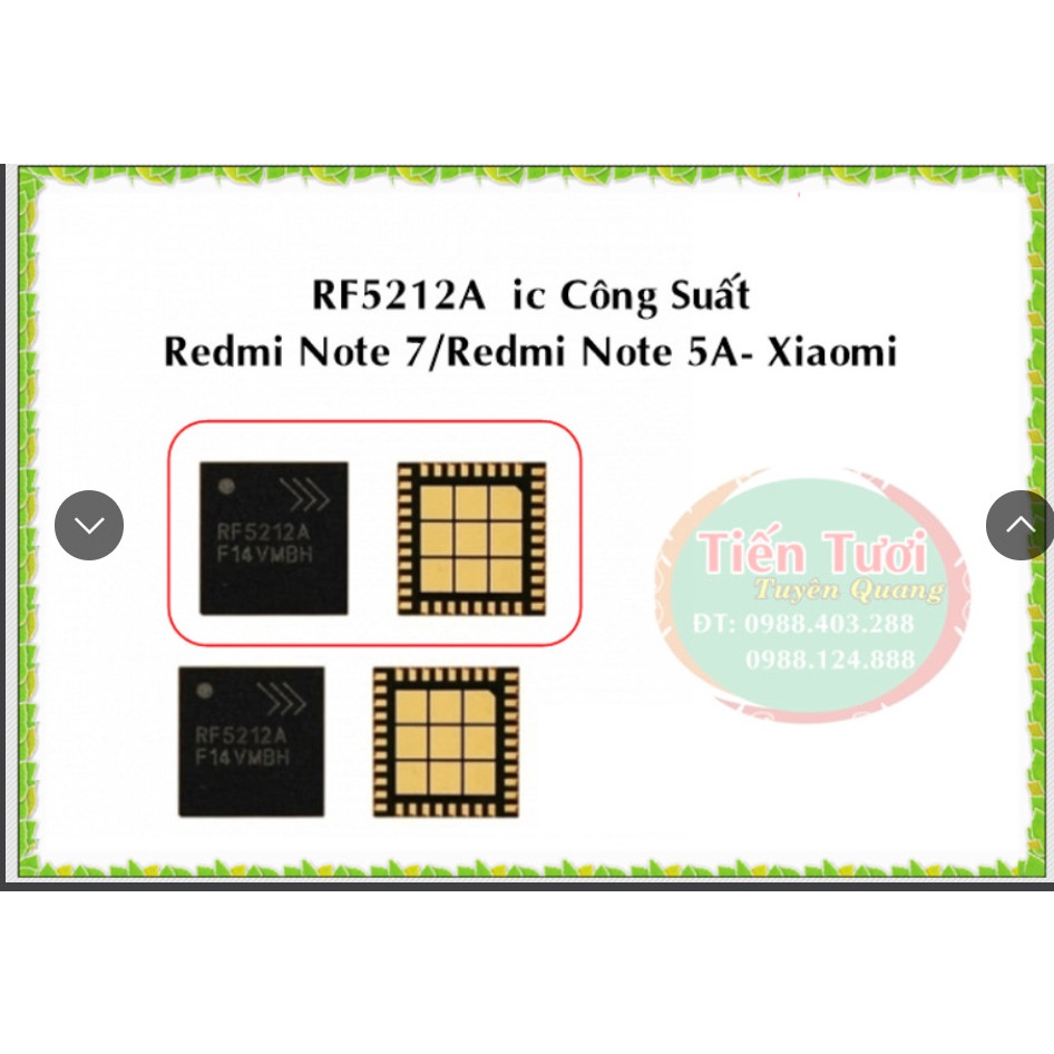 RF5212A IC công suất Redmi note 7 - Redmi note 5A - Xiaomi