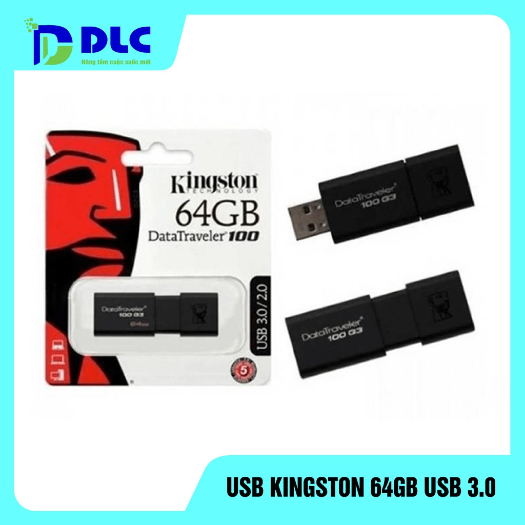 USB Kingston 64GB DT100G3 USB 3.0 | BigBuy360 - bigbuy360.vn