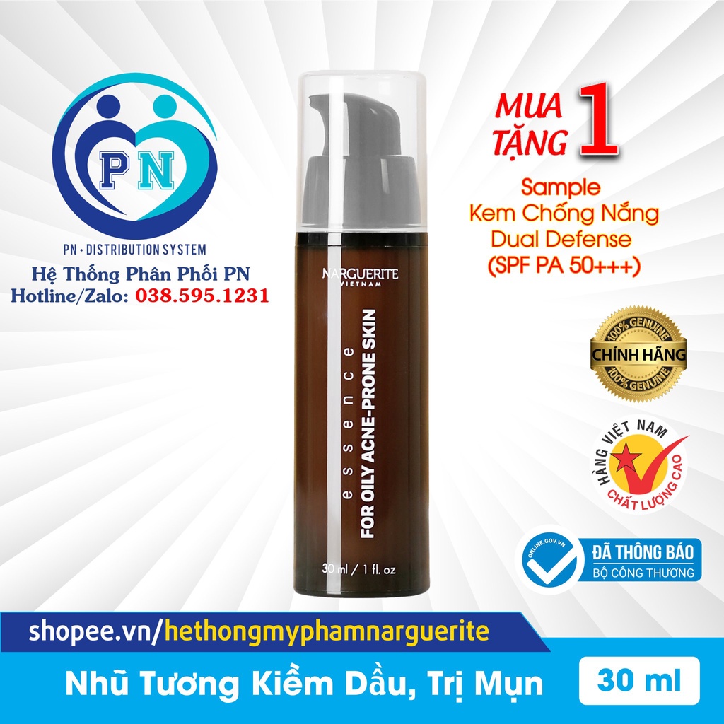 NHŨ TƯƠNG GIẢI QUYẾT MỤN, KIỀM DẦU NARGUERITE (30ML)