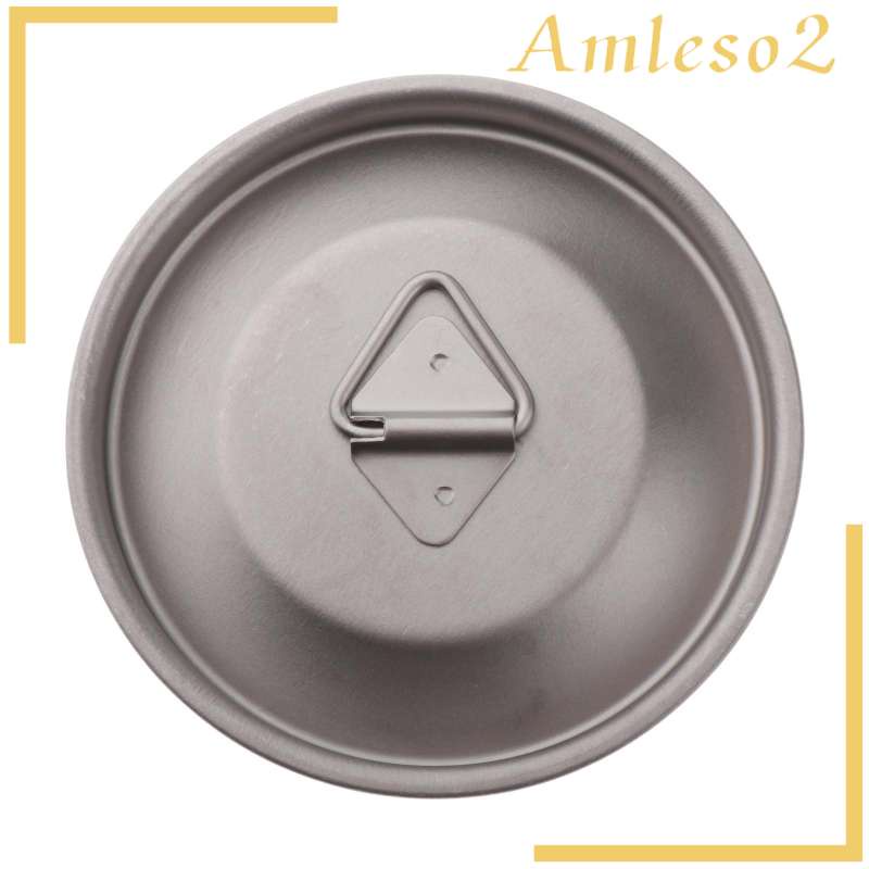 Portable Ultralight Titanium Alloy Mug Lid Water Cup Cover with Handle