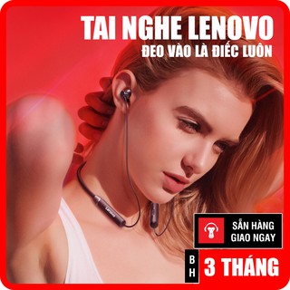 TAI NGHE ĐEO CỔ LENOVO - Tai Nghe Bluetooth 5.0 Thể Thao Không Thấm Nước Lenovo