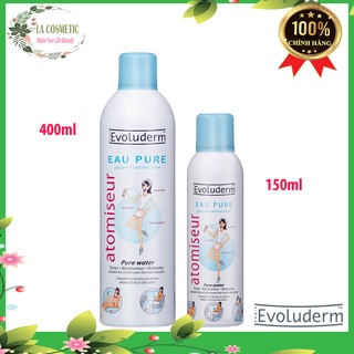 Xịt khoáng cấp ẩm dưỡng da evoluderm 150ml-400ml