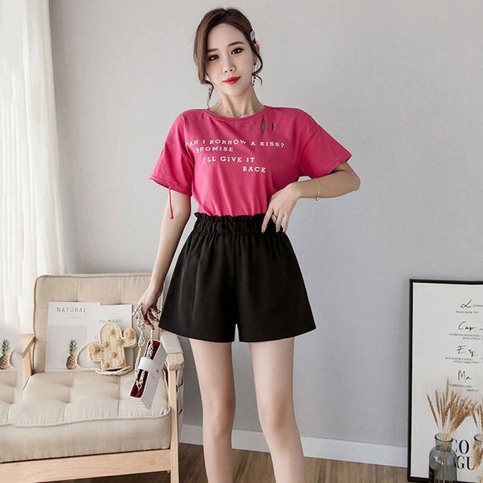 Quần Short Ống Rộng Lưng Cao Thời Trang Xuân Hè Cho Nữ Lên Đến 300kg 200kg | BigBuy360 - bigbuy360.vn