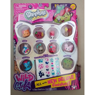 Bộ Đồ Chơi Sưu Tâm Nhân Vật Nổi Loạn Shopkins Season 9 Wild Style 12 pack (Mỹ)