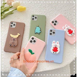 Vivo V2066 V2111 V2110 1920 V2022 V2023 1806 1723 1726 1606 V2036 V2040 Vỏ Điện Thoại 3D Gấu Thỏ Đáng Yêu Khủng Long Trái Cây Mềm TPU