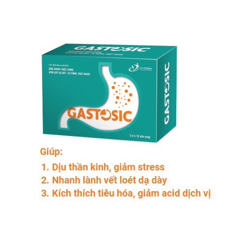 Gastosic – Hỗ Trợ Trào Ngược dạ dày, Ngừa Tái Phát, Ngăn Biến Chứng